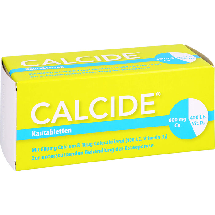 Calcide® 600 mg / 400 I.E., Kautabletten, 100 St KTA