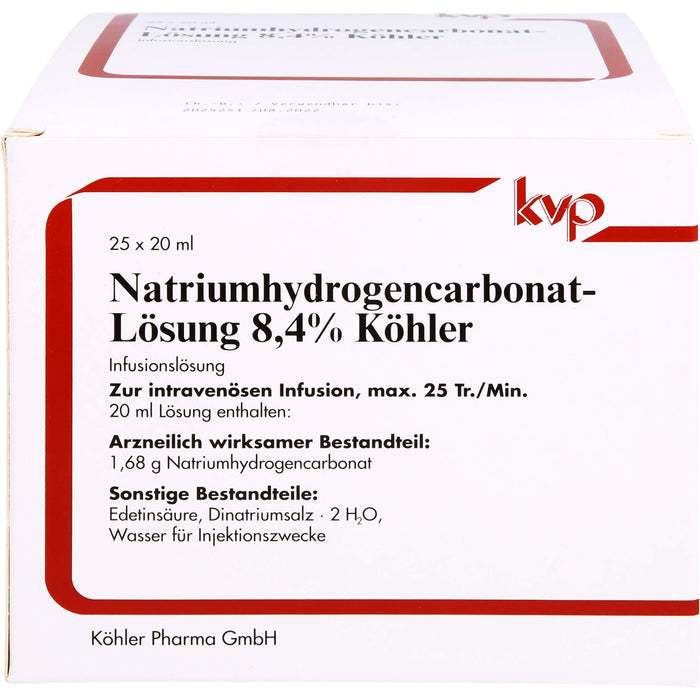 Natriumhydrogencarbonat - Lösung 8,4% Köhler, 25 St. Lösung