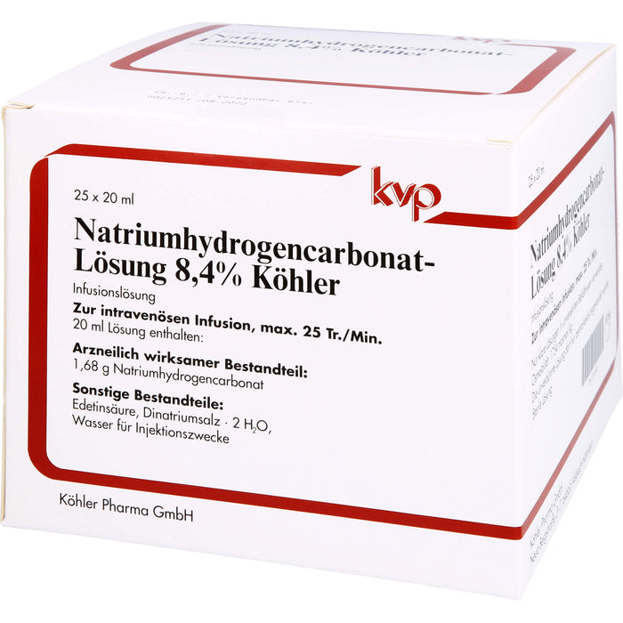 Natriumhydrogencarbonat - Lösung 8,4% Köhler, 25 St. Lösung