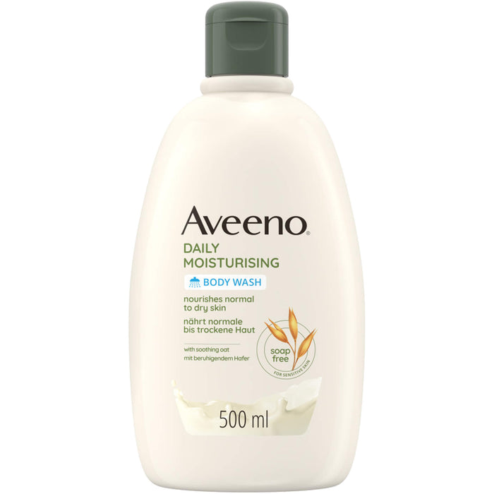 Aveeno Daily Moisturising veganes Duschgel mit Hafer für empfindliche Haut, 500 ml Duschgel