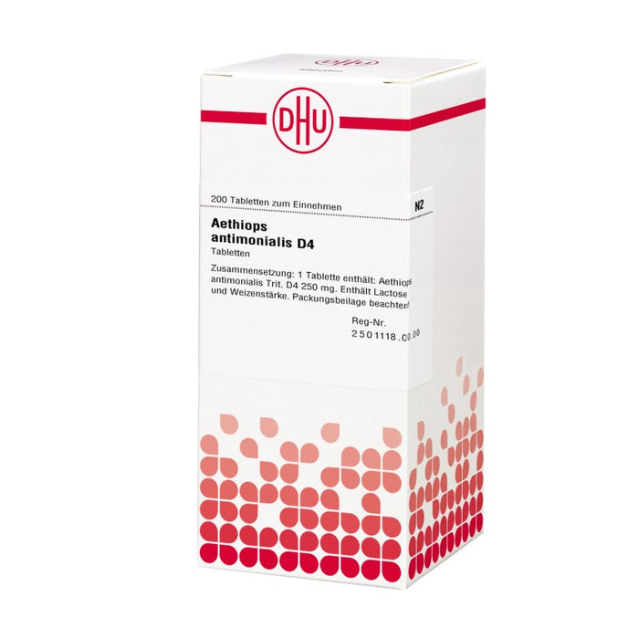 Aethiops antimonialis D4 DHU Tabletten, 200 St. Tabletten