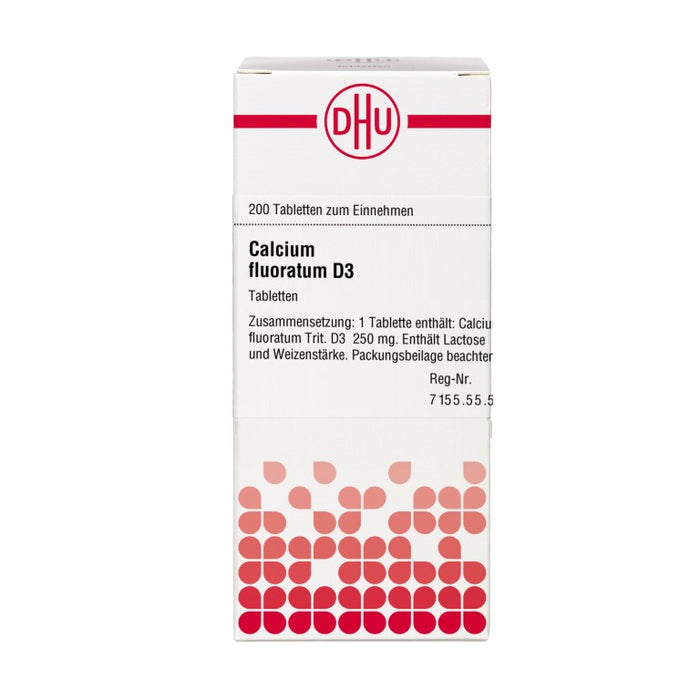 DHU Calcium fluoratum D3 Tabletten, 200 St. Tabletten