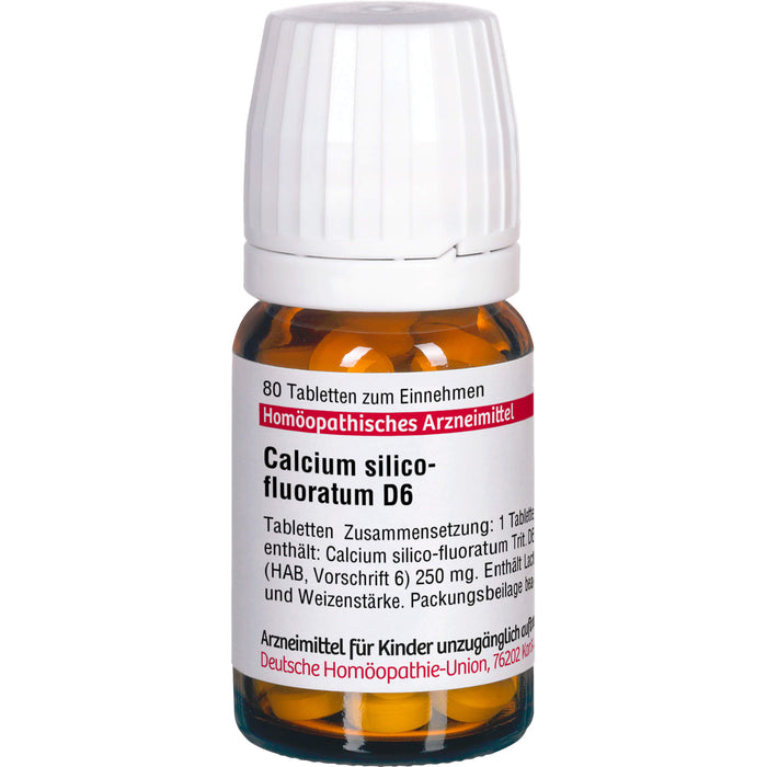 DHU Calcium silico-fluoratum D6 Tabletten, 80 St. Tabletten