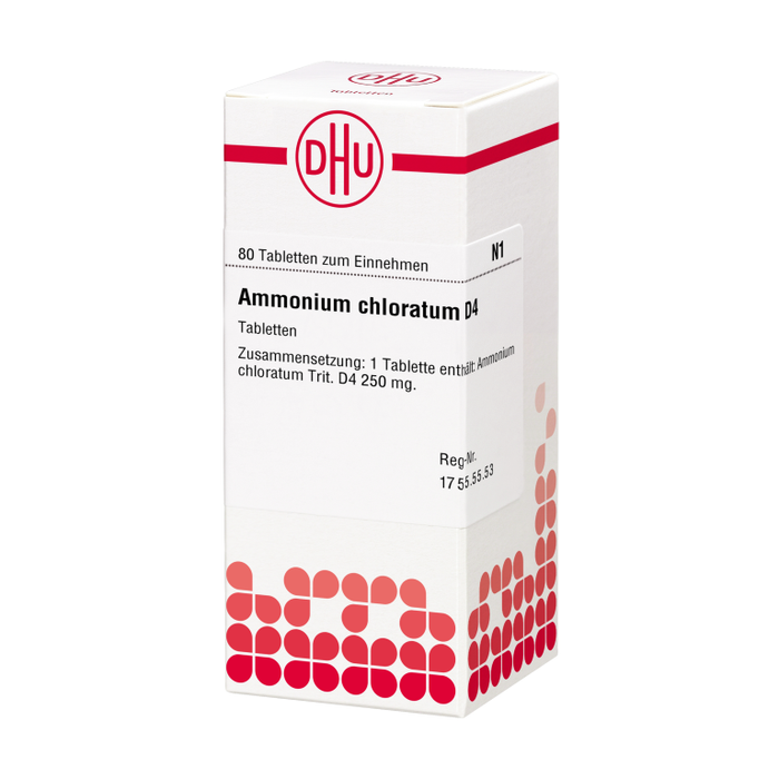 Ammonium chloratum D4 DHU Tabletten, 80 St. Tabletten