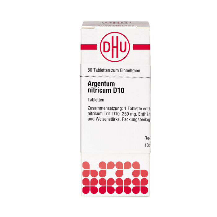 Argentum nitricum D10 DHU Tabletten, 80 St. Tabletten