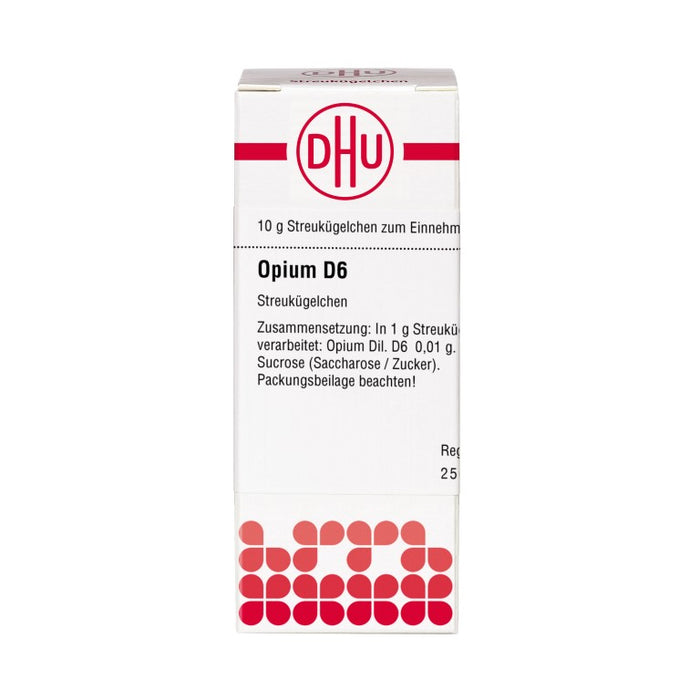 DHU Opium D6 Streukügelchen, 10 g Globuli