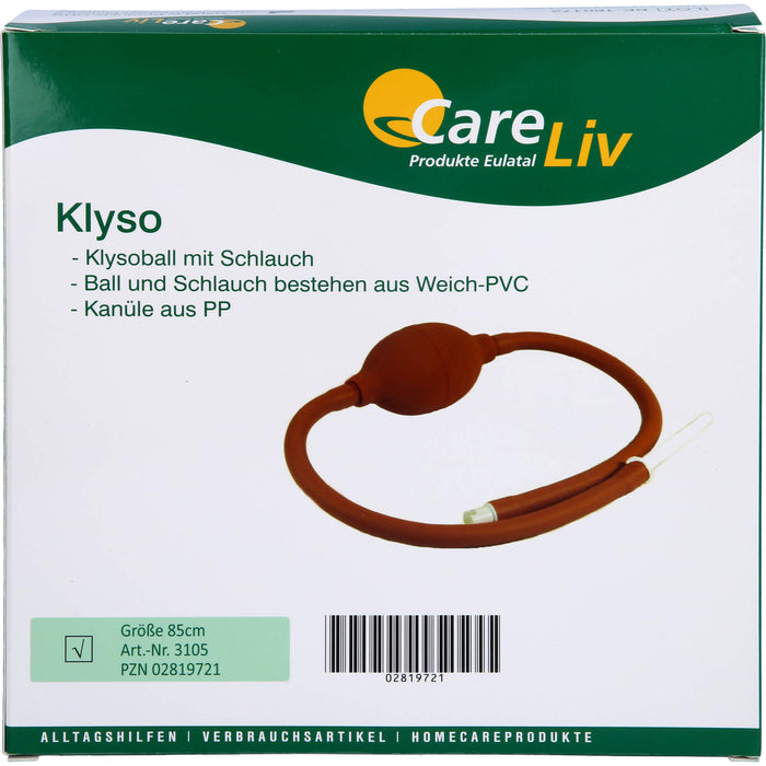 Klyso Komplett 85 cm Schlauch und Kanüle, 1 St. Schlauch