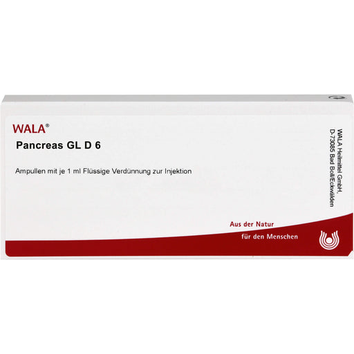 Pancreas Gl D6 Wala Ampullen, 10X1 ml AMP