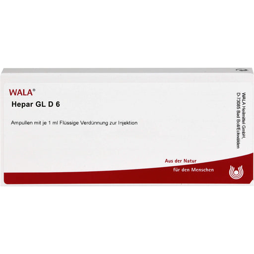 Hepar Gl D6 Wala Ampullen, 10X1 ml AMP