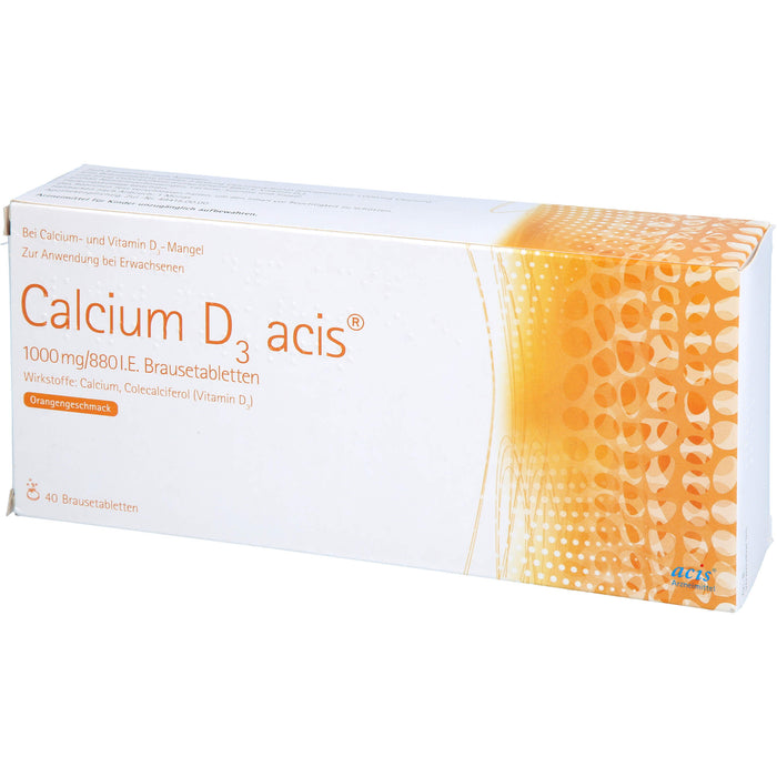 Calcium D3 acis 1000 mg/880 I.E., Brausetabletten, 40 St BTA