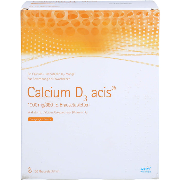 Calcium D3 acis 1000 mg/880 I.E., Brausetabletten, 100 St BTA