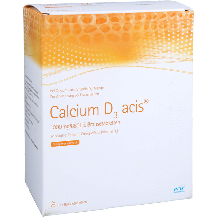 Calcium D3 acis® 1000 mg/880 I.E., Brausetabletten, 100 St BTA