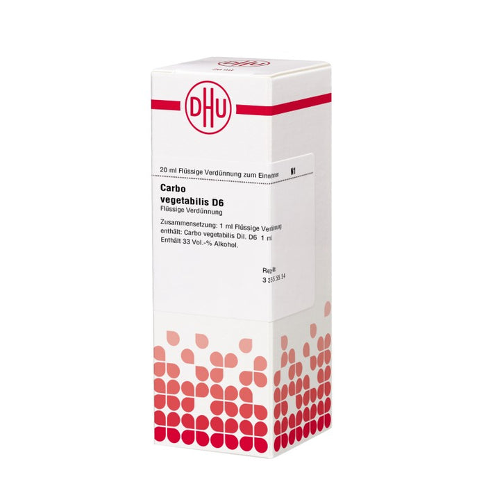 DHU Carbo vegetabilis D6 Dilution, 20 ml Lösung