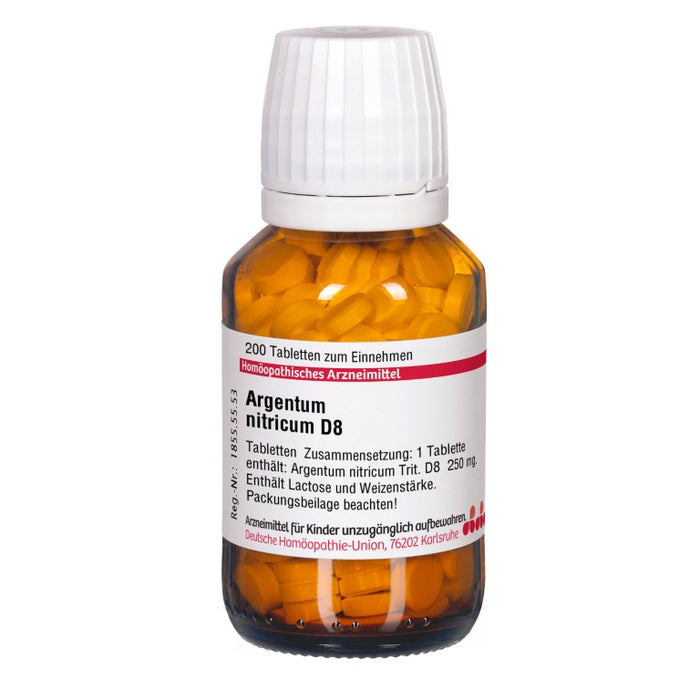 DHU Argentum nitricum D8 Tabletten, 200 St. Tabletten