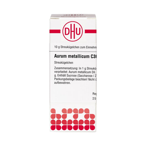 DHU Aurum metallicum C30 Streukügelchen, 10 g Globuli