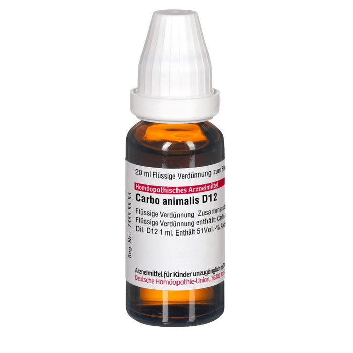Carbo animalis D12 DHU Dilution, 20 ml Lösung