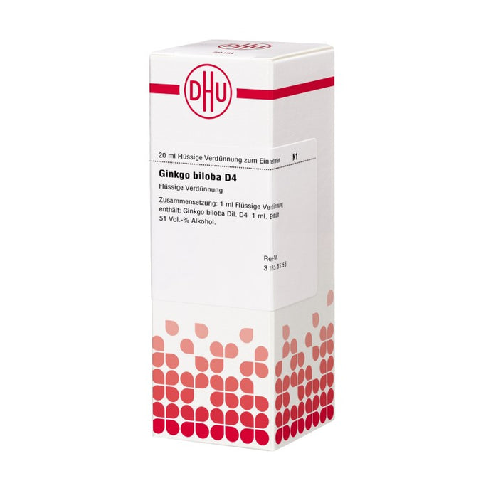 Ginkgo biloba D4 DHU Dilution, 20 ml Lösung