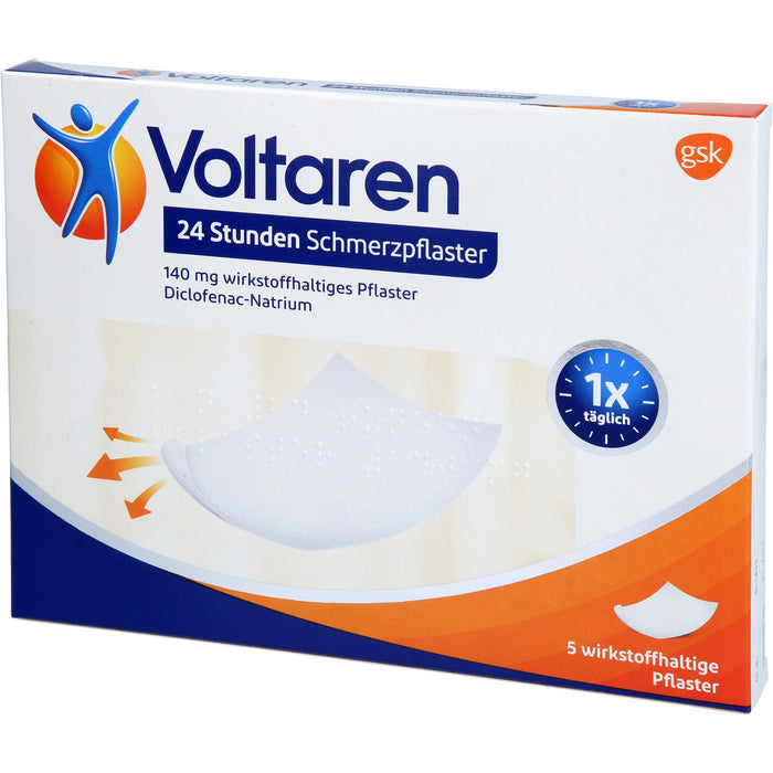 Voltaren 24 Stunden Schmerzpflaster 140 mg wirkstoffhaltiges Pflaster, 5 St. Pflaster