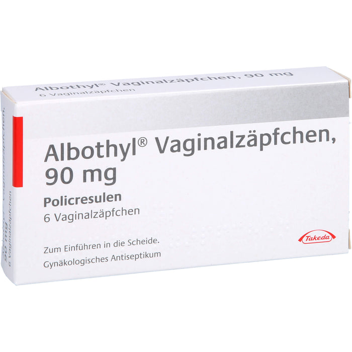 Albothyl  Vaginalzäpfchen, 90 mg, 6 St. Zäpfchen