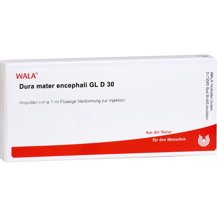 Dura mater encephali Gl D30 Wala Ampullen, 10X1 ml AMP