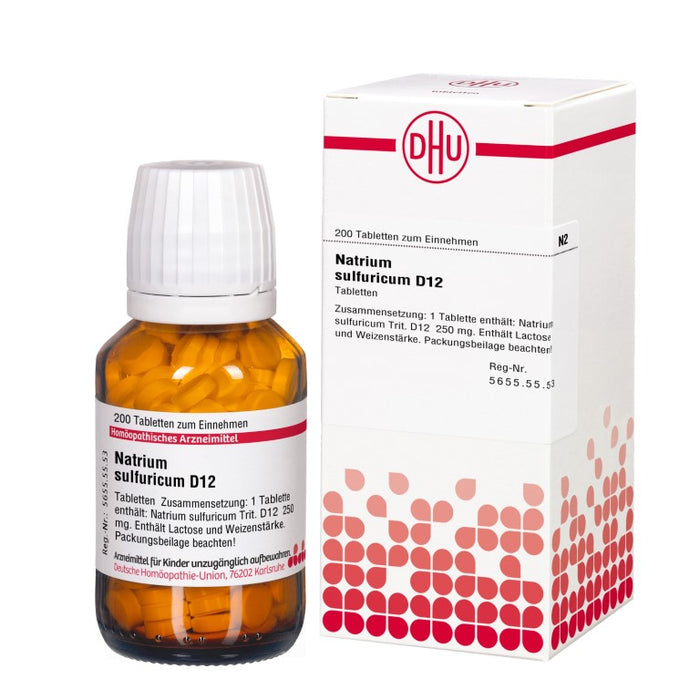 DHU Natrium sulfuricum D12 Tabletten, 200 St. Tabletten