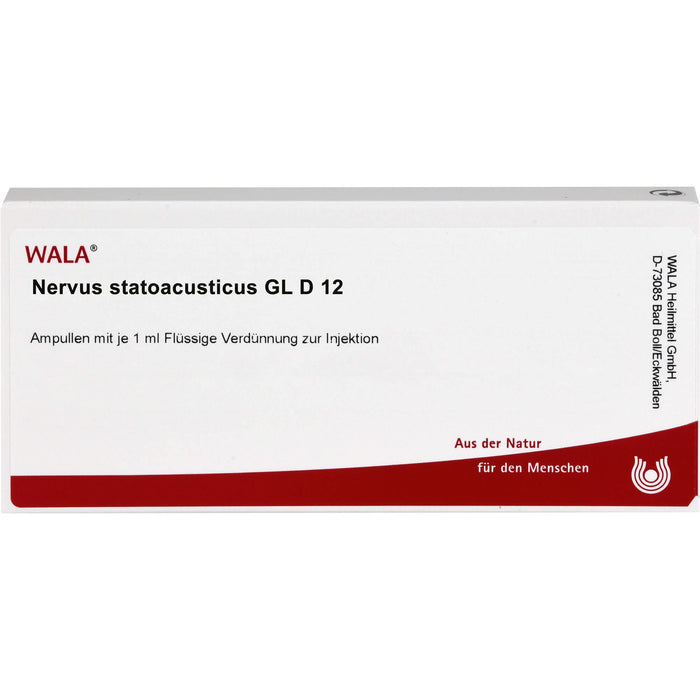 Nervus statoacusticus Gl D12 Wala Ampullen, 10X1 ml AMP