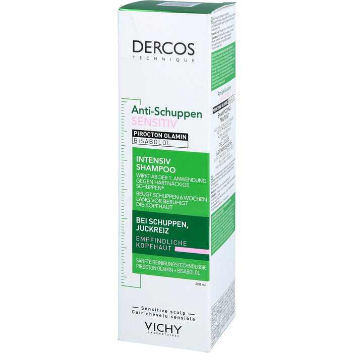 DERCOS Anti-Schuppen Intensiv Shampoo für empfindliche Kopfhaut, 200 ml Shampoo