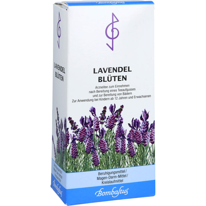 Bombastus Lavendelblüten zur Beruhigung, bei Verdauungsbeschwerden und als Badezusatz, 50 g Tee