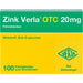 Zink Verla OTC 20 mg Filmtabletten, 100 St. Tabletten