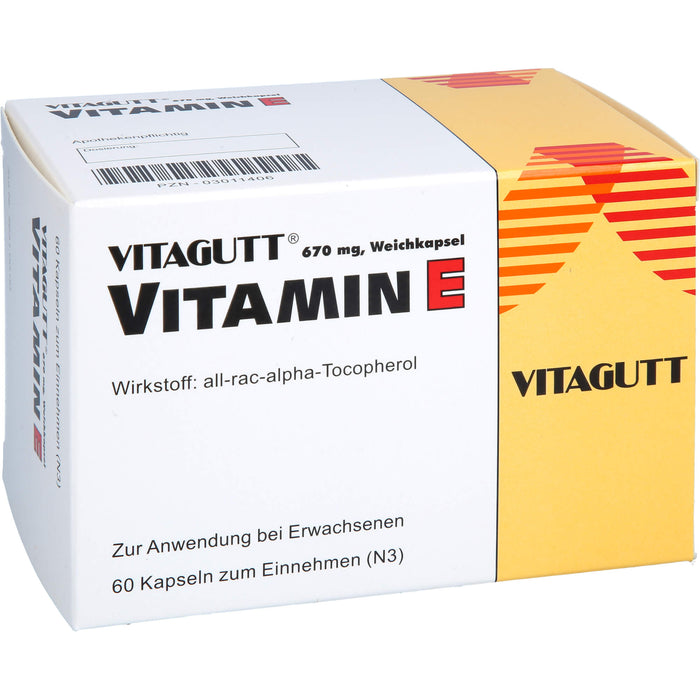 Vitagutt® Vitamin E 670 mg, Weichkapsel, 60 St WKA