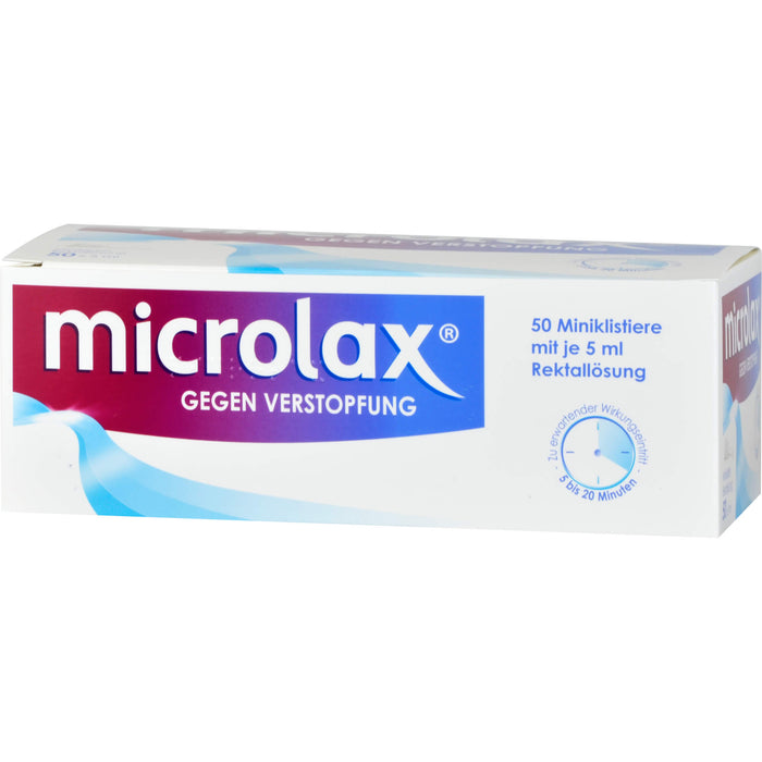 Microlax kohlpharma Rektallösung, 50 St. Klistiere