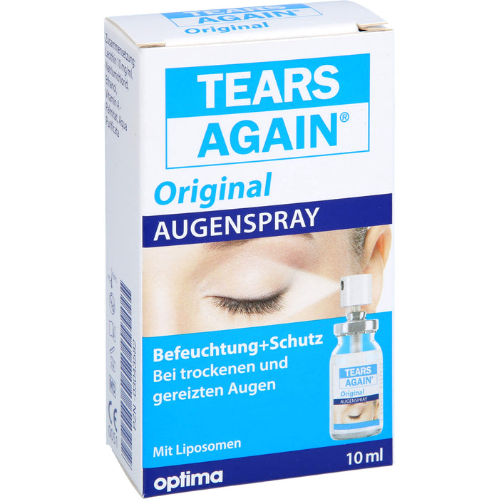 TEARS AGAIN Augenspray, zur verbesserten Befeuchtung der Augen und Augenlider, 10 ml Lösung
