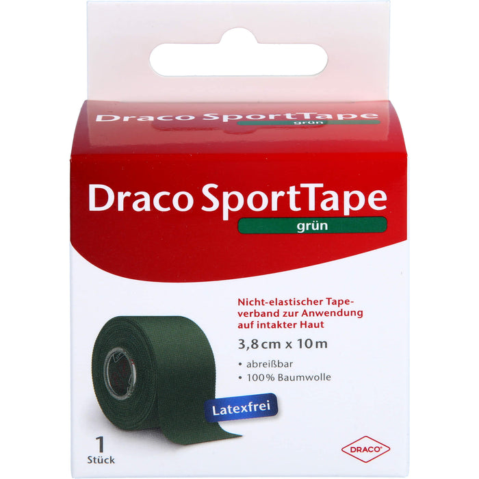 Dracotapeverband 10mx3,8cm grün, 1 St VER