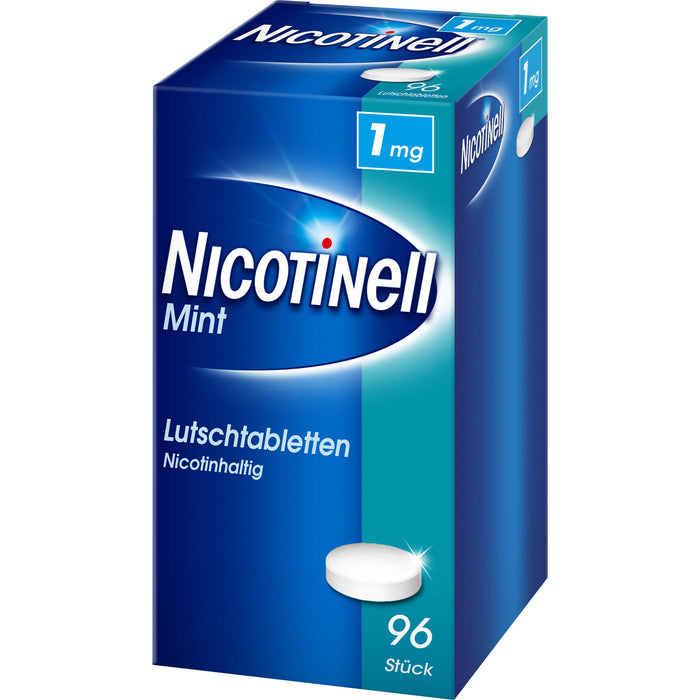 NICOTINell Lutschtabletten 1 mg Mint zur Raucherentwöhnung, 96 St. Tabletten