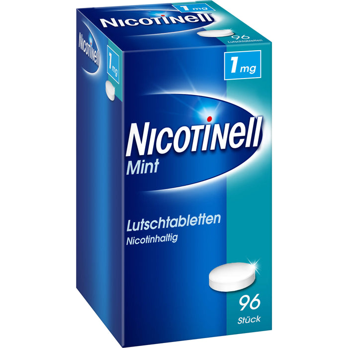 NICOTINell Lutschtabletten 1 mg Mint zur Raucherentwöhnung, 96 St. Tabletten