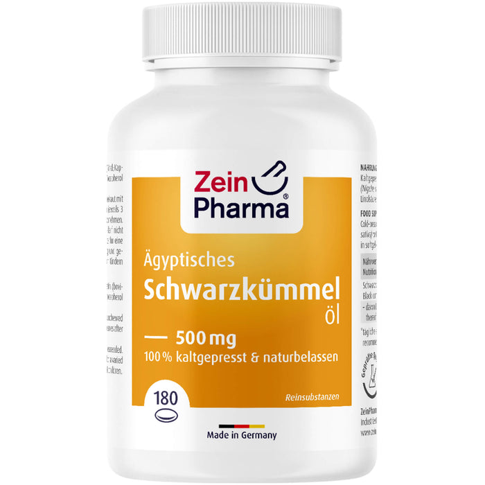 Zein Pharma Ägyptisches Schwarzkümmelöl 500 mg Kapseln, 180 St. Kapseln