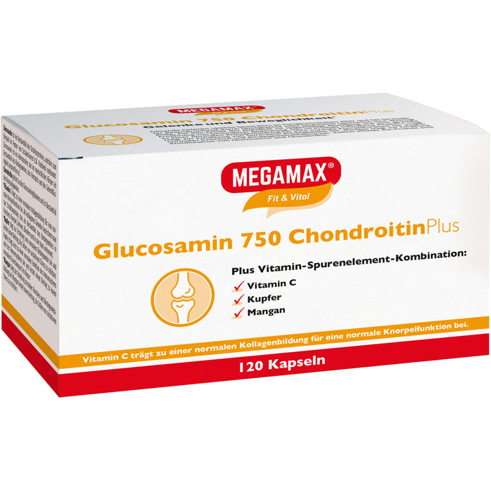 MEGAMAX Fit & Vital Glucosamin 750 Chondroitin plus Kapseln, 120 St. Kapseln