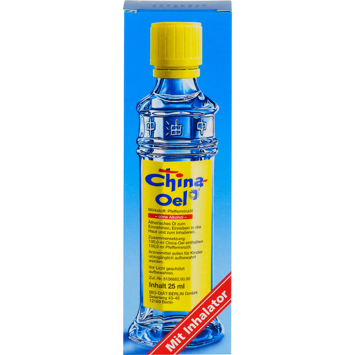 China-Oel mit Inhalator, 25 ml ätherisches Öl