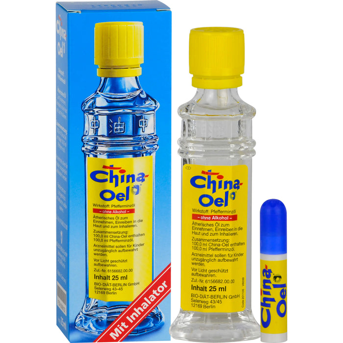 China-Oel mit Inhalator, 25 ml ätherisches Öl
