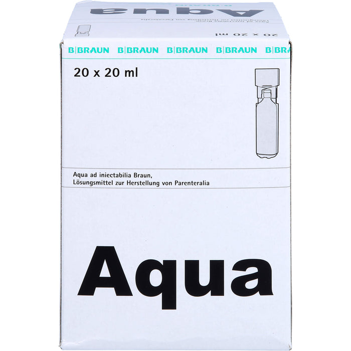 BRAUN Aqua ad injectabilia Ampullen, 20 St. Ampullen