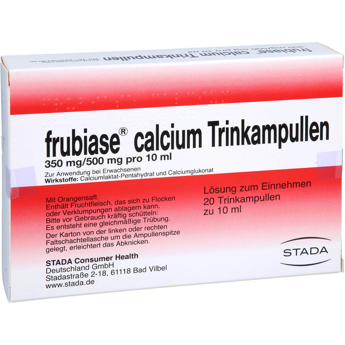 frubiase Calcium Trinkampullen, 20 St. Ampullen