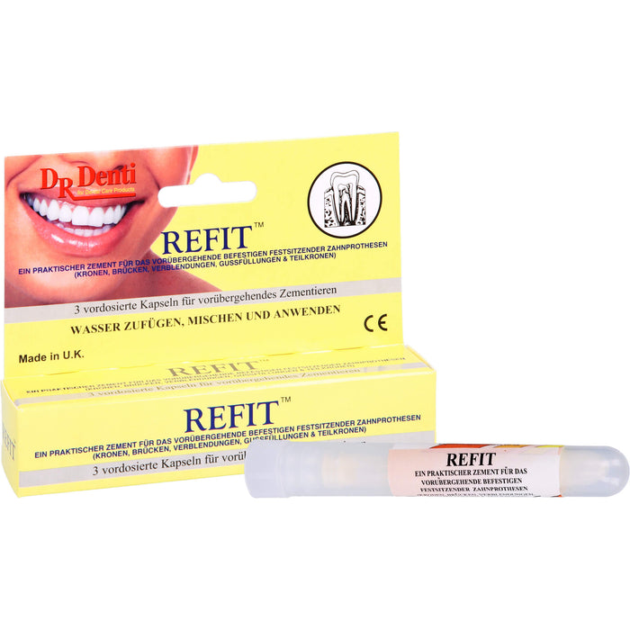 Zahnzement für Kronen + Brücken, 3 St. Kapseln