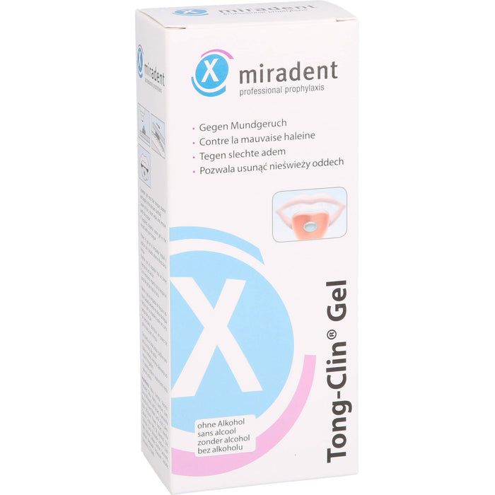 Miradent Tong Clin Gel Zungenreinigungsgel gegen Mundgeruch, 50 ml Gel