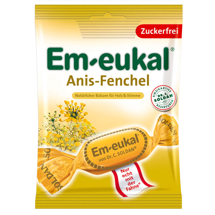 Em-eukal Anis-Fenchel zfr., 75 g Bonbons