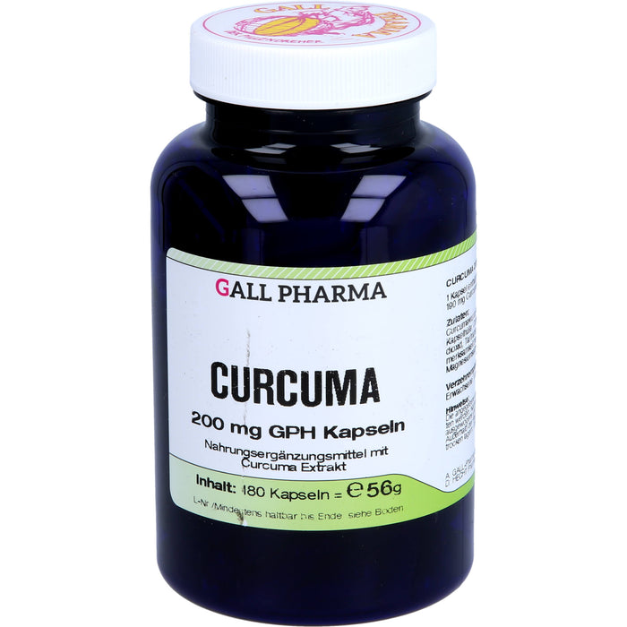 GALL PHARMA Curcuma 200 mg GPH Kapseln, 180 St. Kapseln