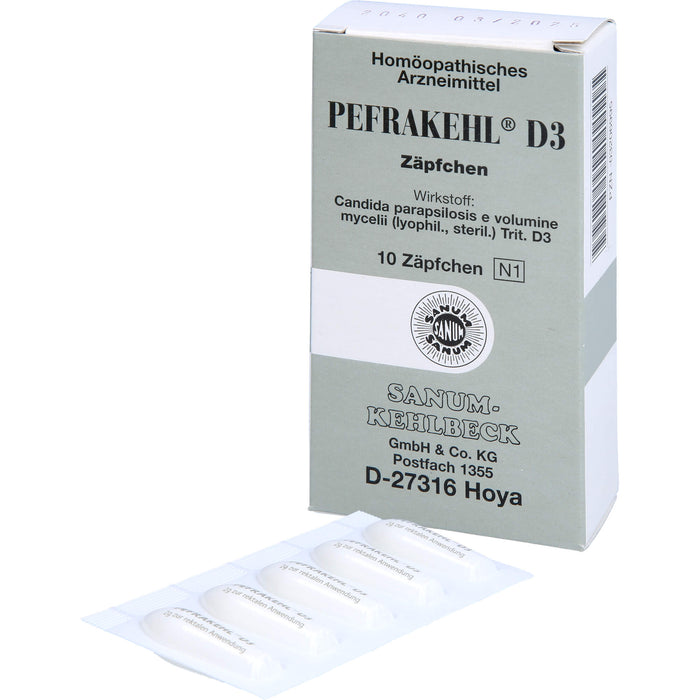 SANUM-KEHLBECK Pefrakehl D3 Zäpfchen, 10 St. Zäpfchen