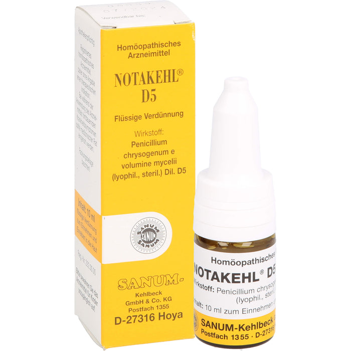 SANUM-KEHLBECK Notakehl D5 flüssige Verdünnung, 10 ml Lösung