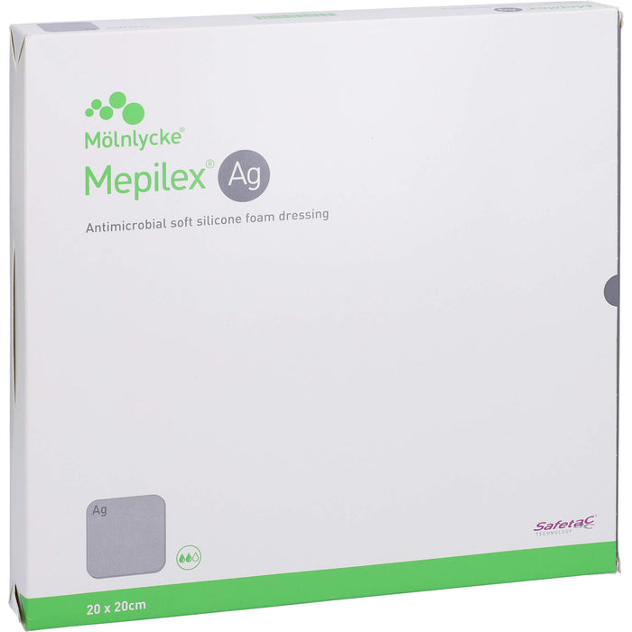 Mepilex Ag 20x20cm Steril, 5 St VER