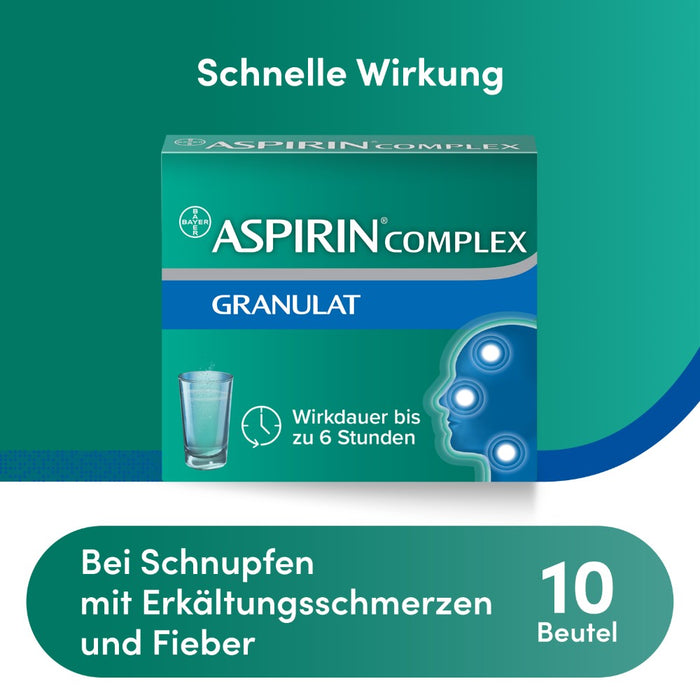 ASPIRIN Complex Granulat, 10 St. Beutel