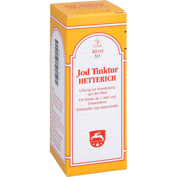 Jodtinktur Hetterich, 30 ml Lösung